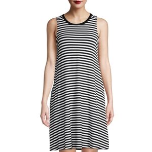 Black and White Stripe Time and Tru Tank Dress